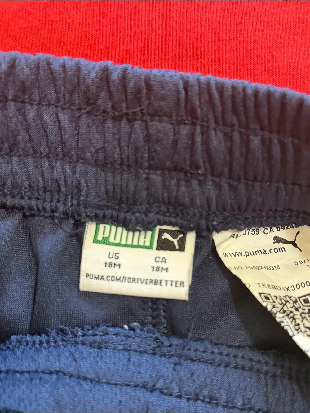 Puma Red and Navy Kids Matching Set - Picture 5 of 7
